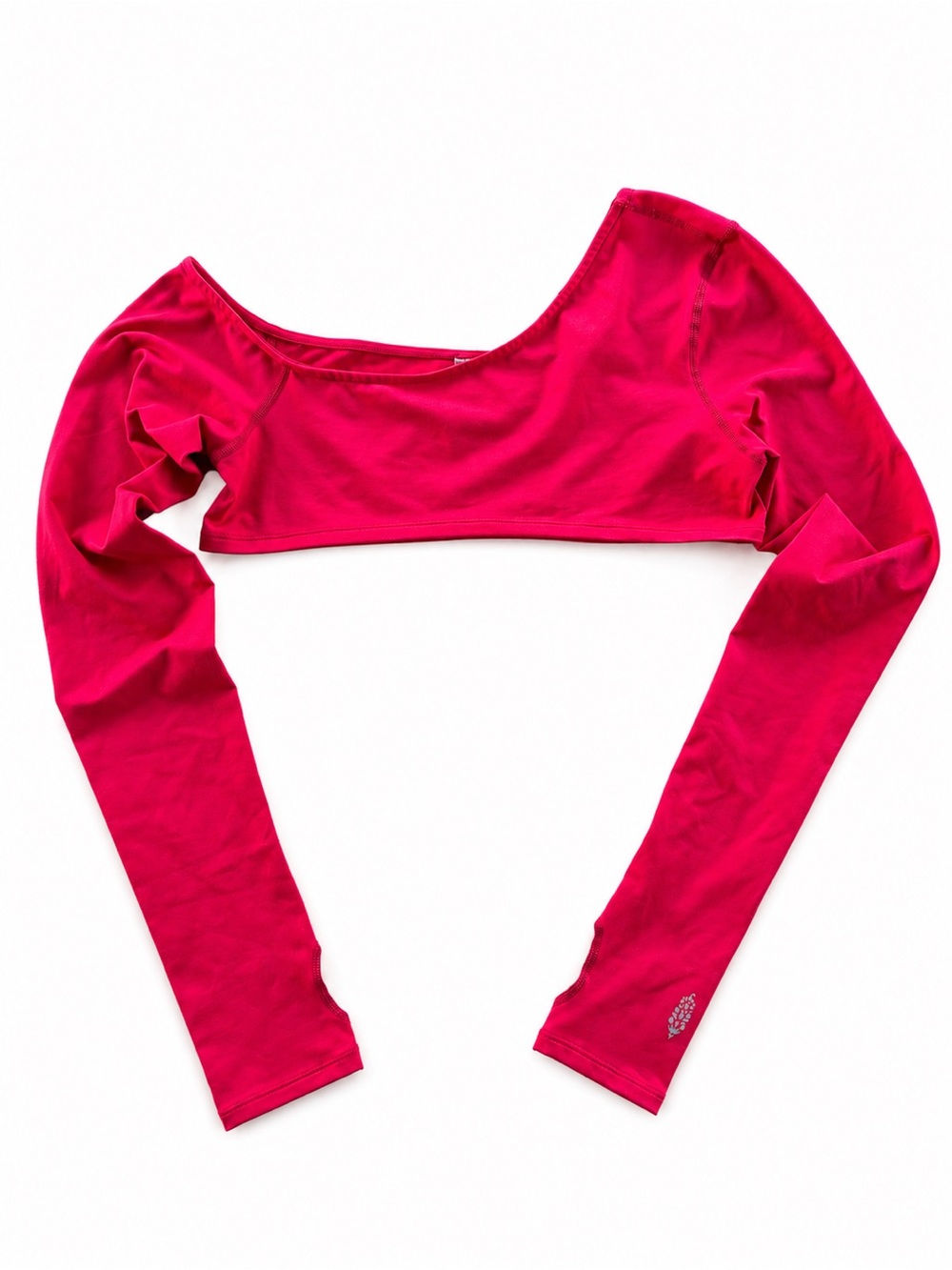 FP Movement Free People Hot Pink Long Sleeve Ultra Crop Top S